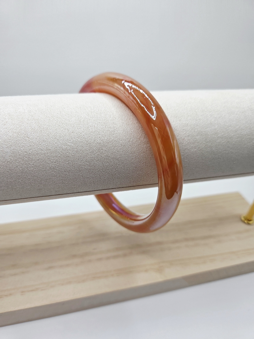 Red Orange Agate Jade Bracelet - Women Jewelry